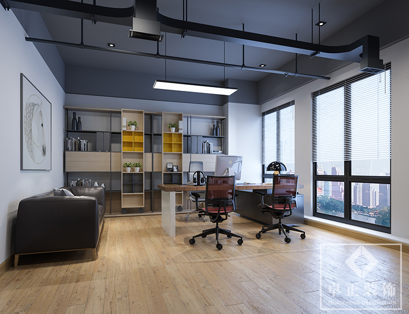 科技辦公室裝修設(shè)計效果圖