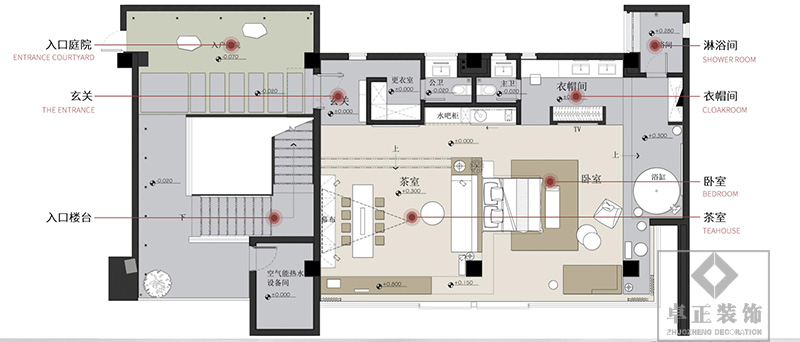 休閑會(huì)所平面圖
